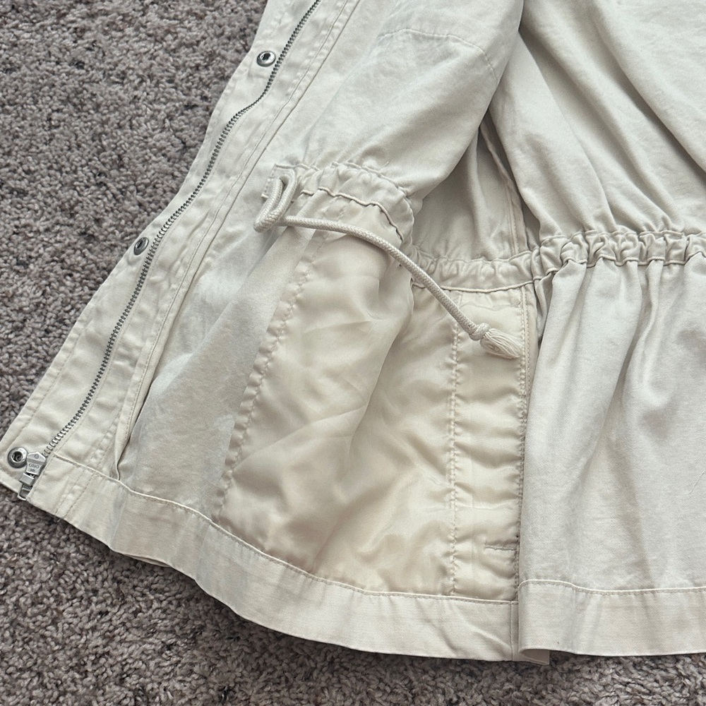 NWT Old Navy Women's Cream Utility Jacket - Picture 4 of 7